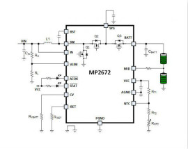 适用于2节串联锂离子电池应用的高度集成开关电池充电器IC