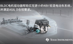 TI推出一款高度集成的0级无刷直流电机驱动器