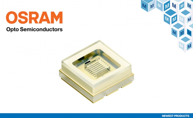 贸泽电子开售Osram首款UV-C LED Oslon UV 3636