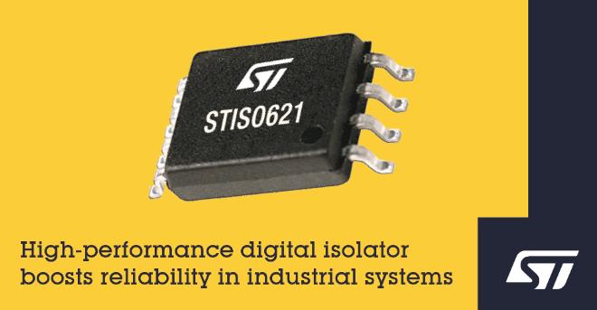 意法半导体量产STISO621双通道数字隔离器