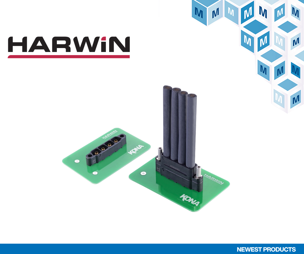 贸泽开售Harwin Kona高可靠性电源连接器