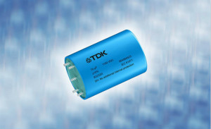 TDK推出全新PCB电路板安装的紧凑型圆柱形直流链路电容器