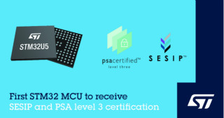 ST的STM32U5通用MCU取得PSA 3级和SESIP3安全认证