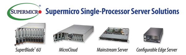 Supermicro扩展高性能单处理器系统产品组合