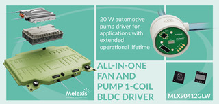 Melexis推出集成有驱动级的单线圈泵/风扇芯片MLX90412GLW