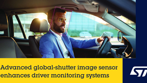 意法半導體推出新一代駕駛員監控系統全局快門圖像傳感器