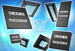 Diodes推出完整的PCIe 5.0产品组合，将损耗程度降至最低及改善抖动性能