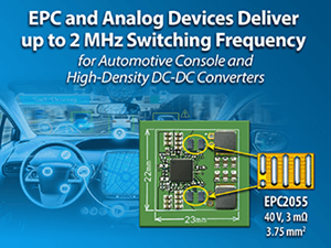 EPC与ADI携手推出基于氮化镓场效应晶体管的DC/DC转换器