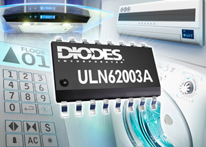 Diodes的7通道DMOS晶体管数组在消耗最小功率的同时驱动电感负载