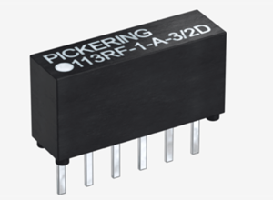 Pickering推出用于最高3GHz的高速射频系统的微型同轴舌簧继电器