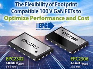 EPC推出100 V、3.8 mΩ 的氮化镓场效应晶体管