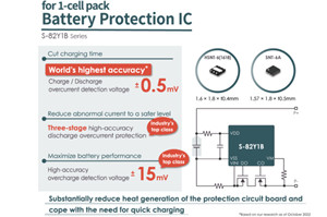 ABLIC 推出 S-82Y1B 系列单节电池保护 IC