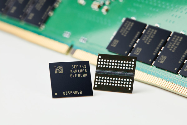 三星电子首款12纳米级DDR5 DRAM开发成功