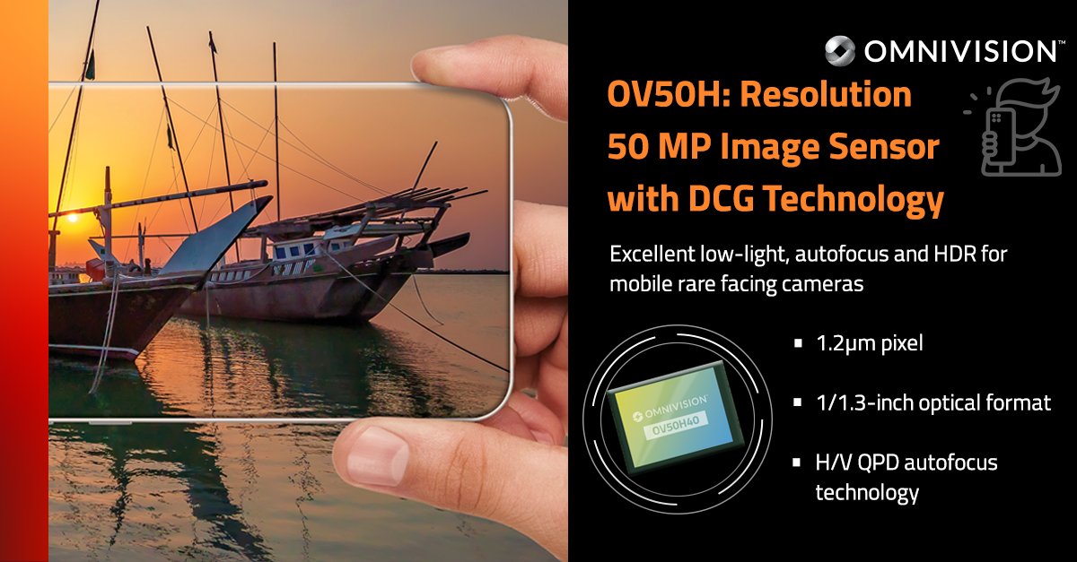 豪威发布高端移动图像传感器 OV50H
