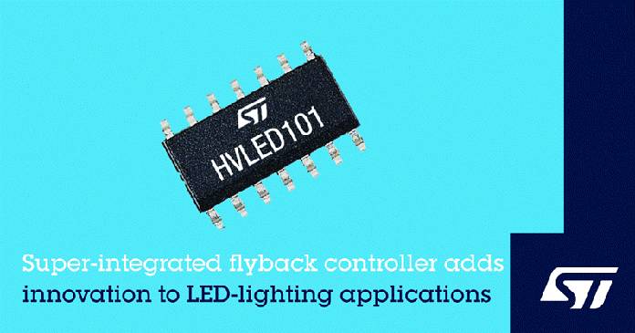 意法半导体发布集成先进功能的反激式控制器，提升 LED照明性能