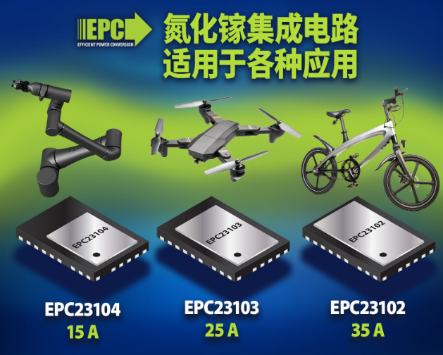 EPC新推ePower IC，可在不同功率預算提高功率密度和簡化設計