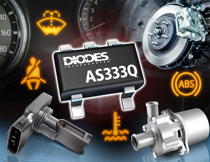 Diodes 公司推出符合汽車規格、高精密度運算放大器，具有穩定輸入失調電壓功能