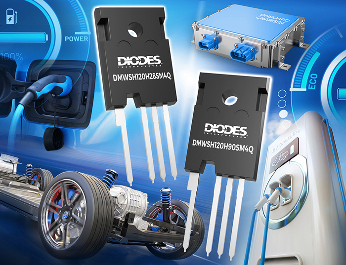 Diodes推出符合汽车规格的碳化硅 MOSFET 产品，可提升车用子系统效率