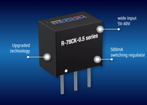RECOM推出升级版R-78系列0.5 A开关稳压器