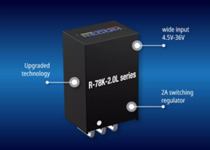 RECOM推出采用预成型引线设计的R-78K-2.0(L) 系列开关稳压器