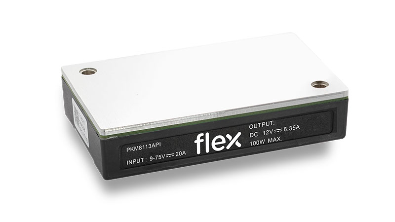 Flex Power Modules推出拥有8:1输入比的1/4砖100 W DC/DC转换器