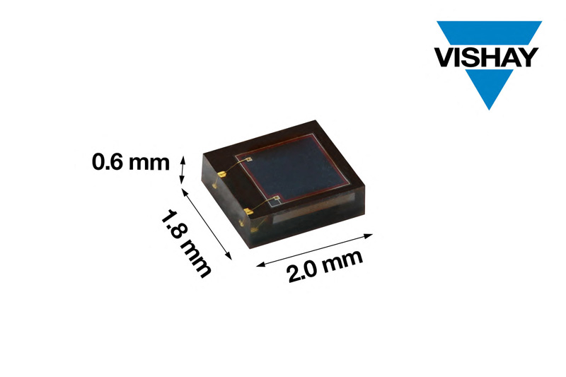 Vishay推出超小型高集成度的可见光敏感度增强型高速PIN光电二极管