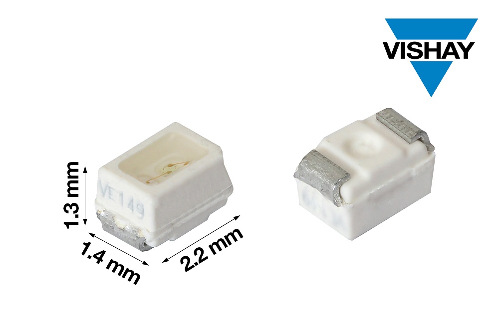 Vishay推出MiniLED封装高亮度小型蓝色和纯绿色LED