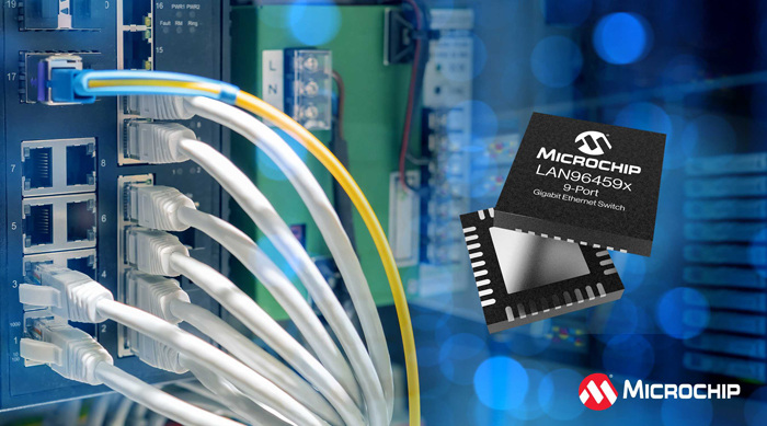 多端口集成PHY：Microchip新款交換機為苛刻工業(yè)環(huán)境提供單芯片解決方案