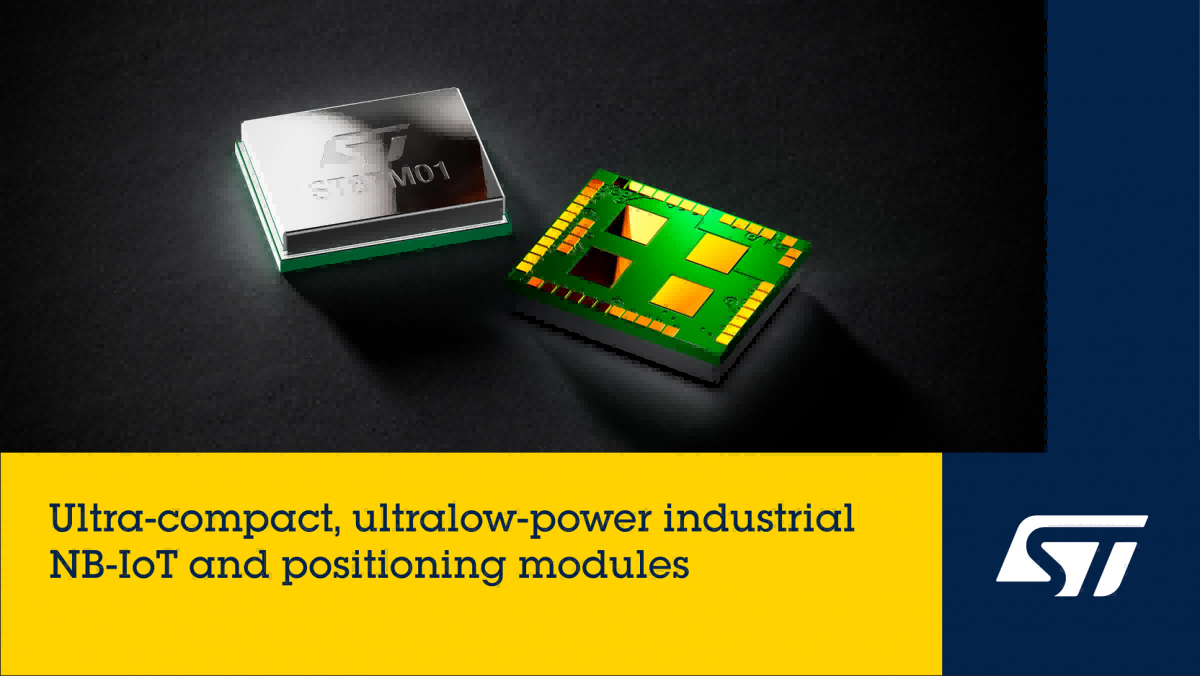 支持 GNSS/Wi-Fi 定位 意法半導(dǎo)體新增兩款 ST87M01 系列 NB-IoT 模塊