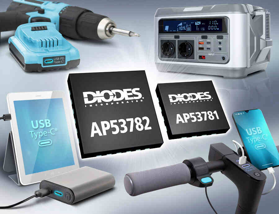 - Diodes AP53781/AP53782：USB PD3.1 EPR標準下的140W雙功能電源控制器