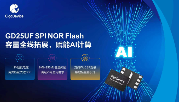 兆易創(chuàng)新宣布GD25UF系列全線擴(kuò)容：1.2V超低功耗SPI NOR Flash覆蓋8Mb至256Mb