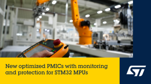 意法半導體推出STM32工業級微處理器專用電源管理芯片