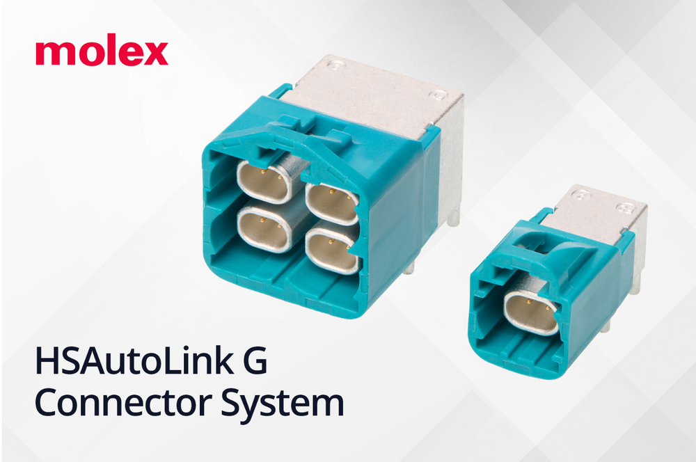 Molex 莫仕推出下一代 HSAutoLink G 汽車以太網(wǎng)連接器系統(tǒng)