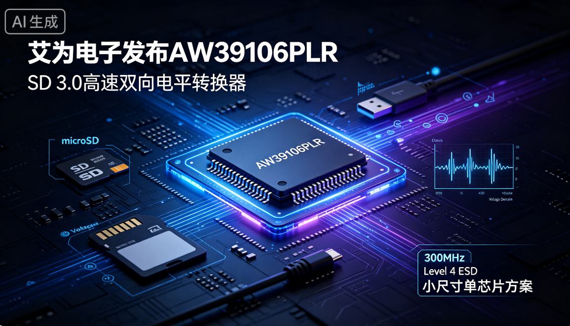 深耕信號鏈技術！艾為AW39106PLR全新問世，賦能終端SD高速存儲設計